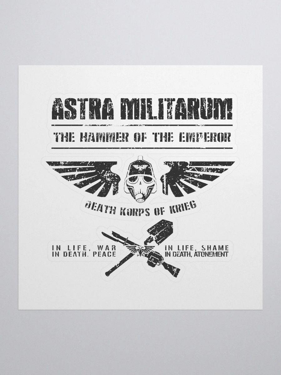Death Korps of Krieg Warhammer 40k Sticker | Retro Military Design product image (2)