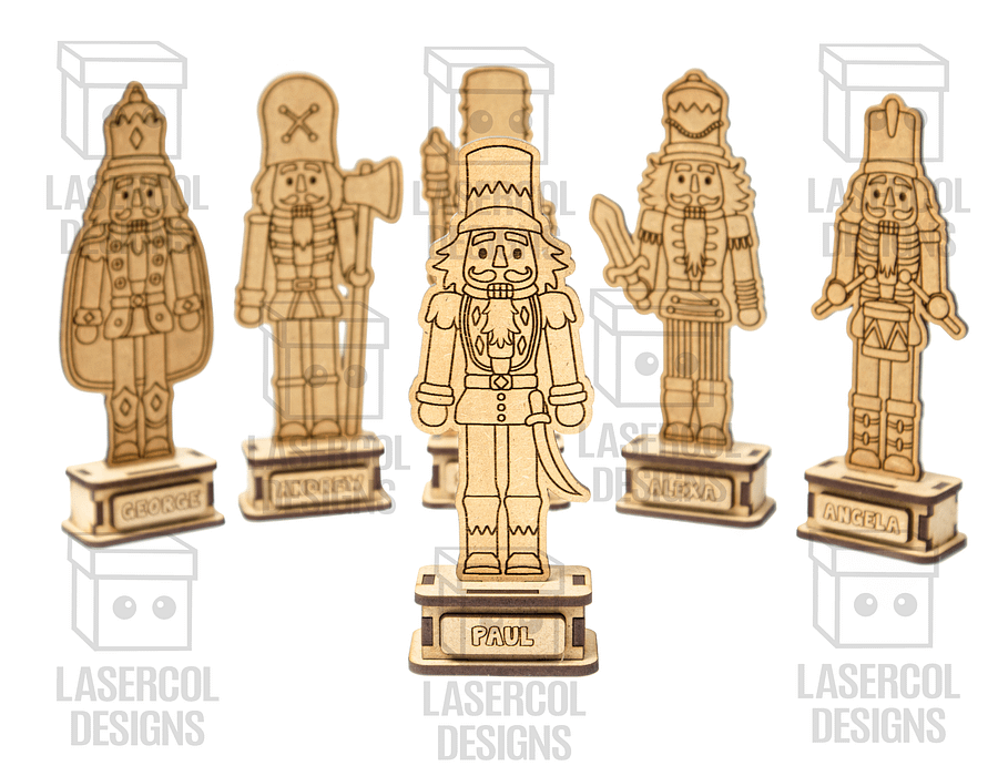 Nutcracker Set (2 Sizes, 6 Styles) - Christmas Gift - Laser Cut Files product image (5)