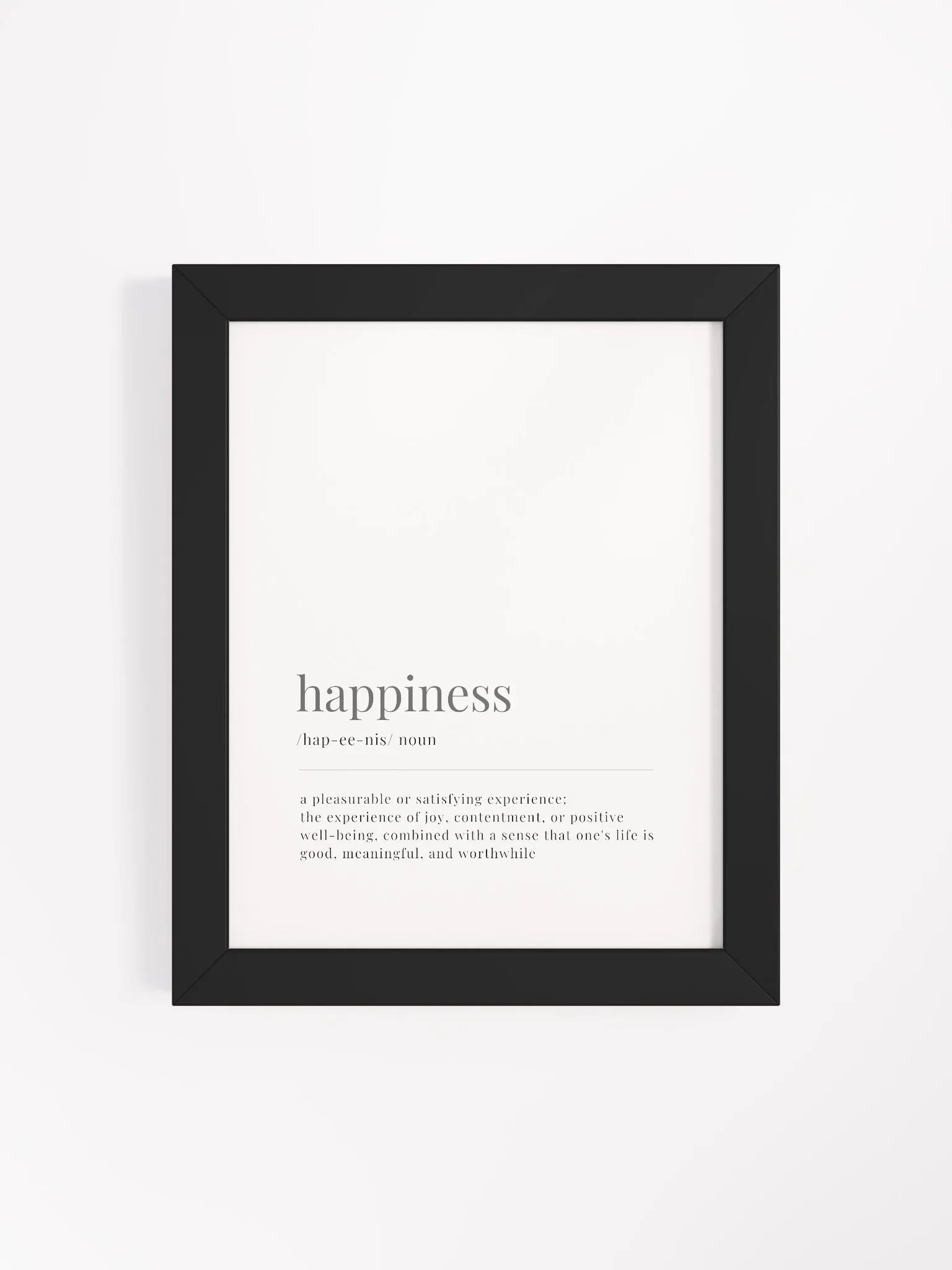 Happiness Definition Framed Print product image (4)