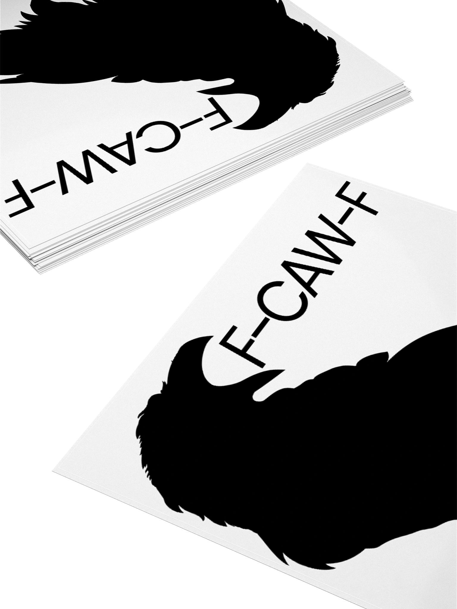 F-CAW-F Crow Sticker product image (7)
