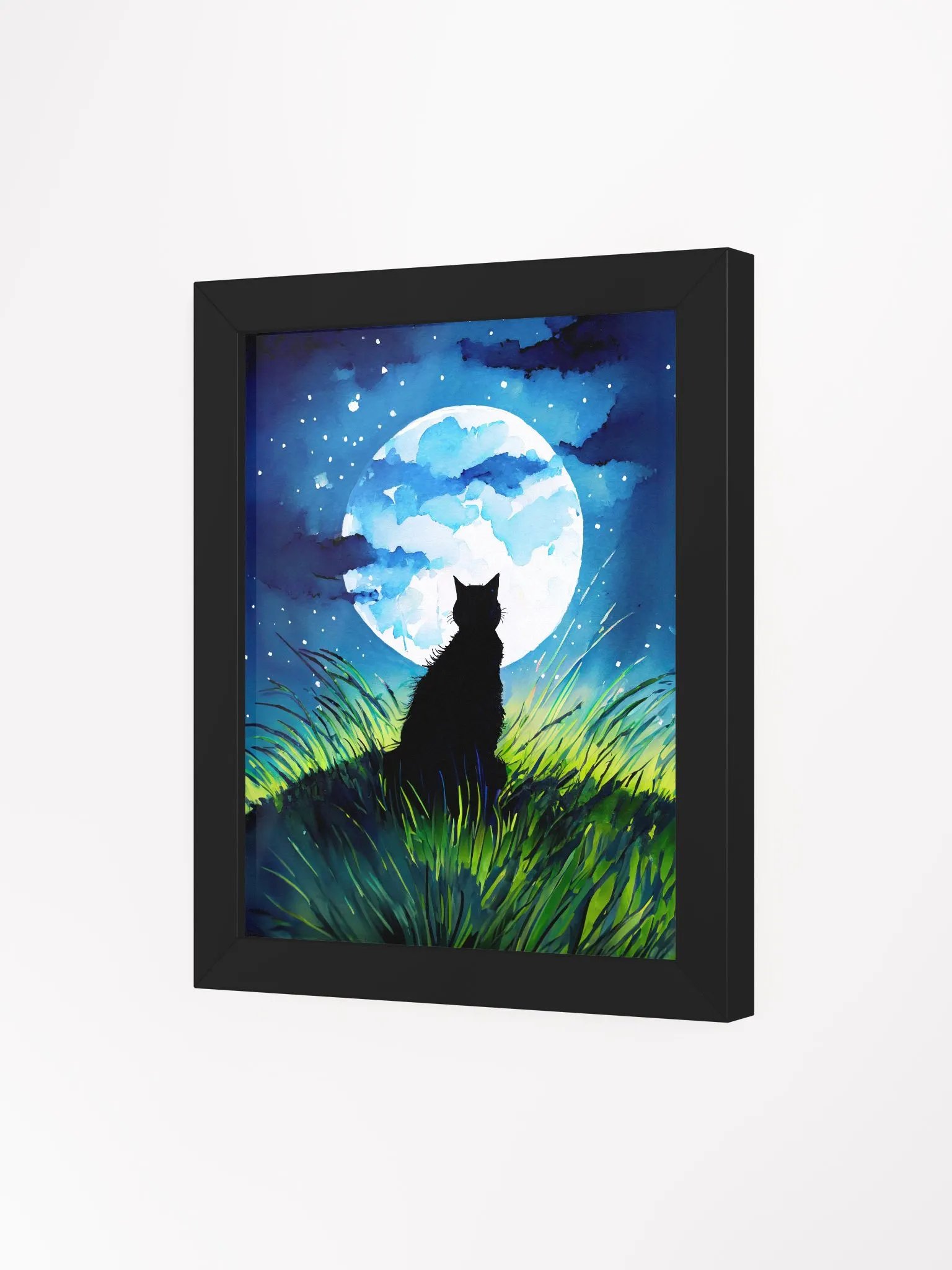 A Cat Sings To The Moon Studio Framed Print product image (3)