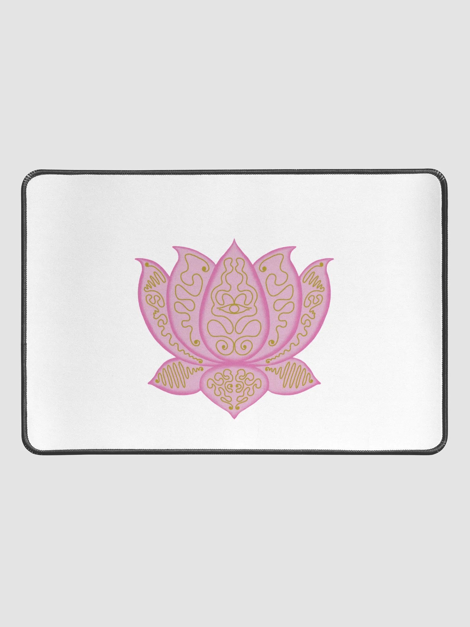 Golden Lotus Desk Mat product image (1)