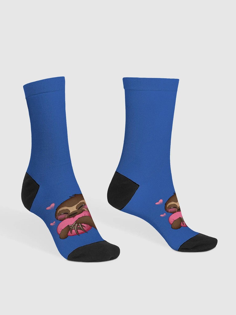 Blue Cupid Blushing Crew Socks product image (3)