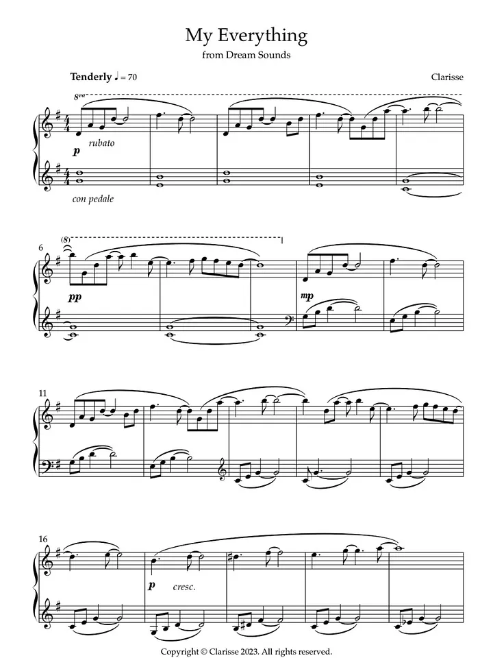 My Everything - Sheet Music product image (1)