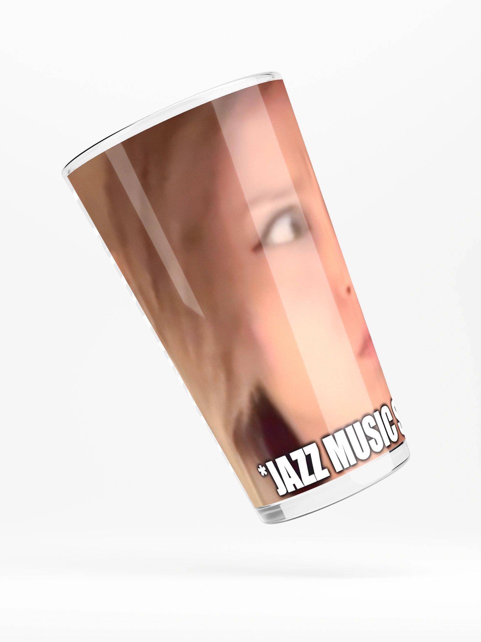 The *JAZZ MUSIC STOPS* Shaker Pint Glass product image (4)