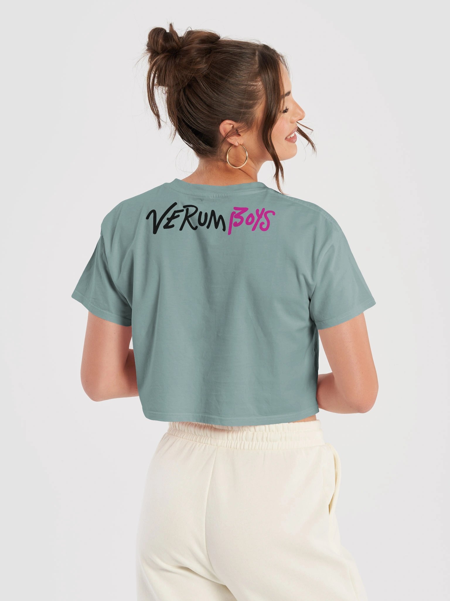 Verum Boys Crop Top - Black/Pink product image (63)