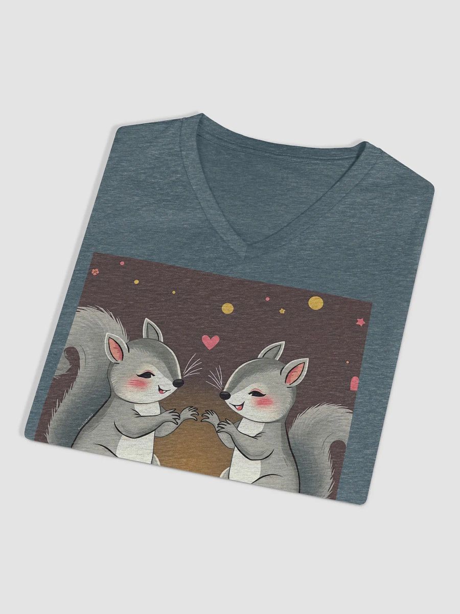Whimsical Squirrel Friends V-Neck Tee product image (3)
