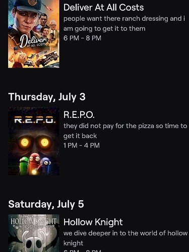 #quackers this week's game rotation for #youtube and #twitch username ironmanduck