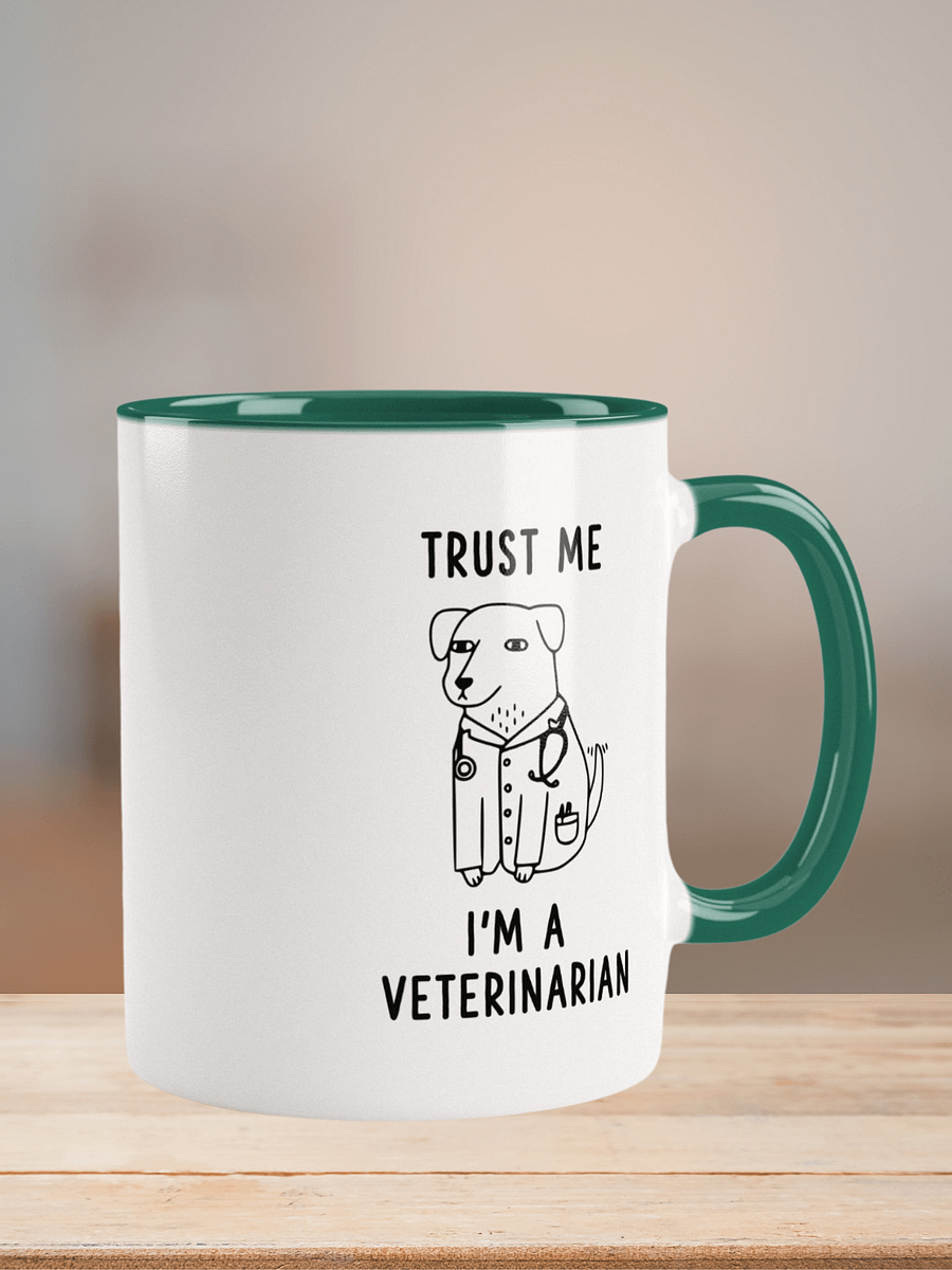 "I'm a veterinarian" Ceramic Mug with color inside product image (6)