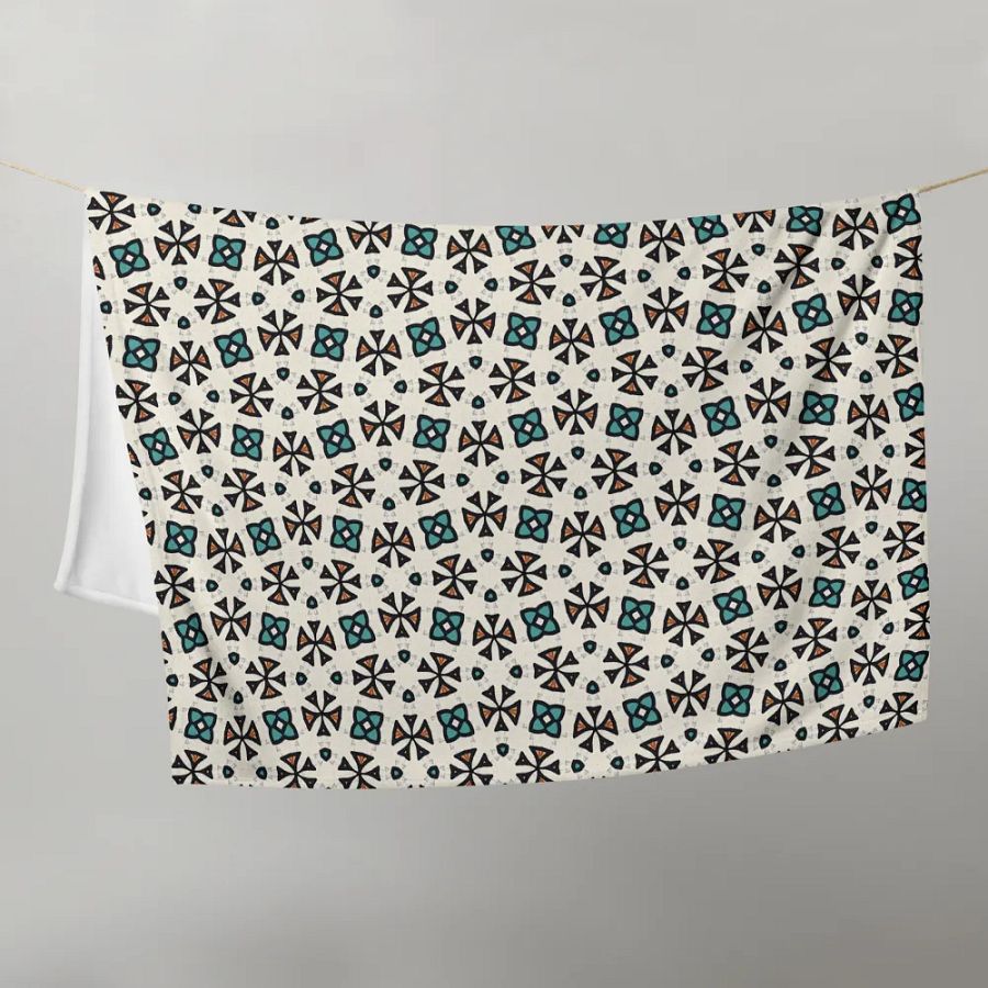 Abstract Florals Throw Blanket product image (10)