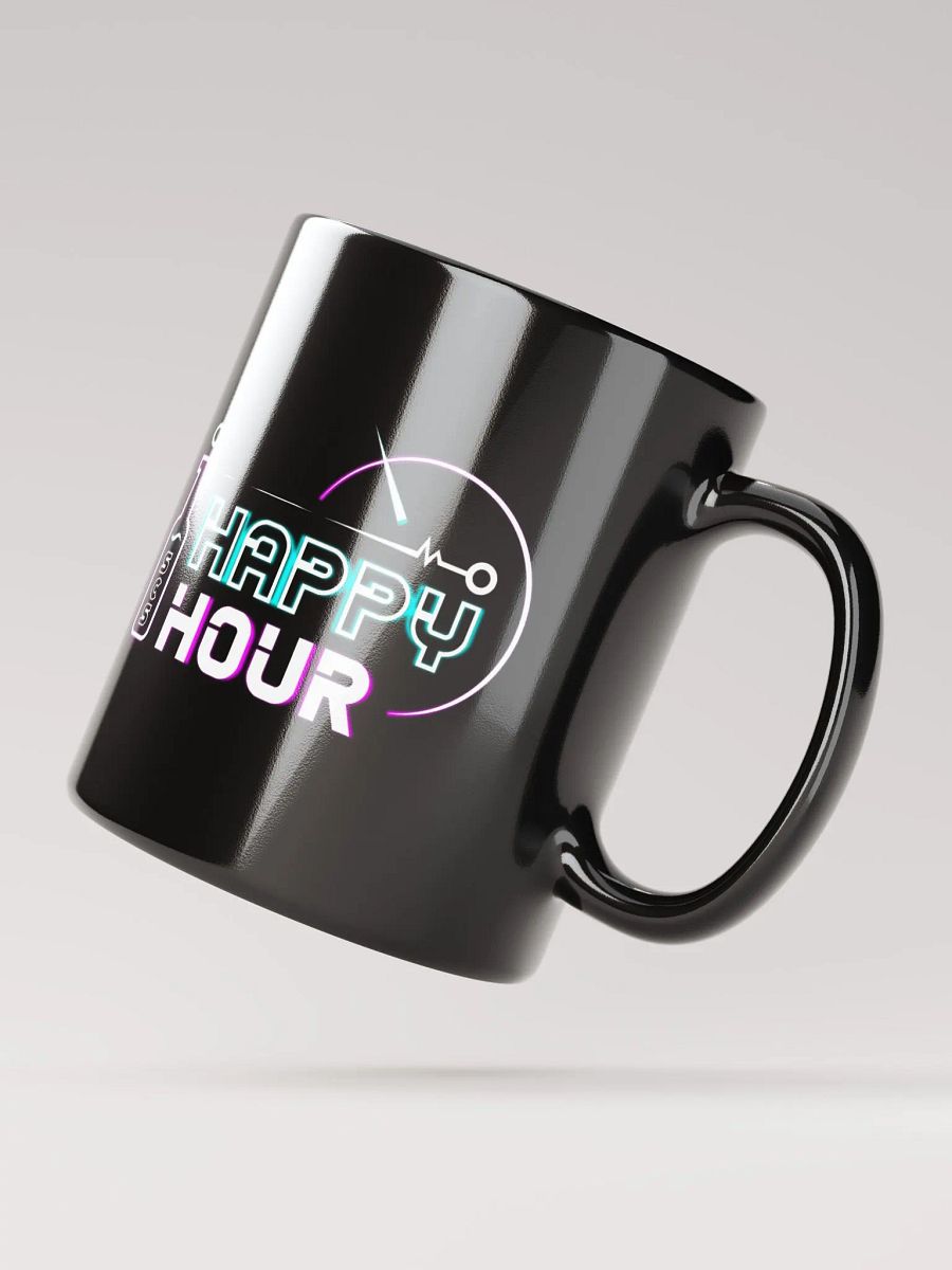 HAPPY HOUR BLACK GLOSSY MUG product image (2)