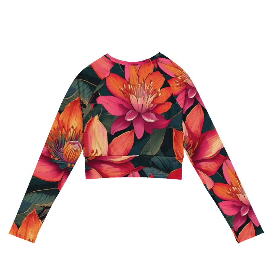 Vibrant Petal Power Recycled Crop Top product image (6)