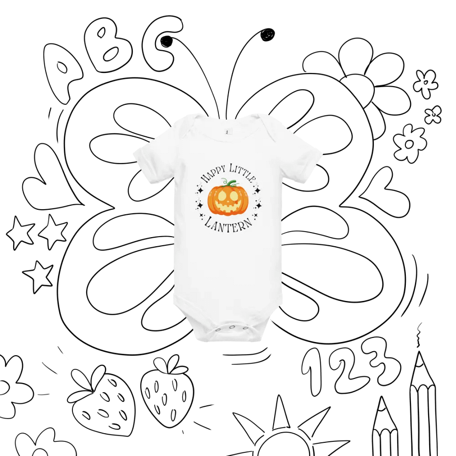Happy Little Lantern Bella+Canvas Baby Short Sleeve One Piece product image (8)