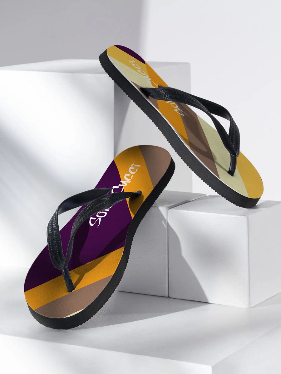 Orange Zag Sublimation Flip-Flops product image (2)