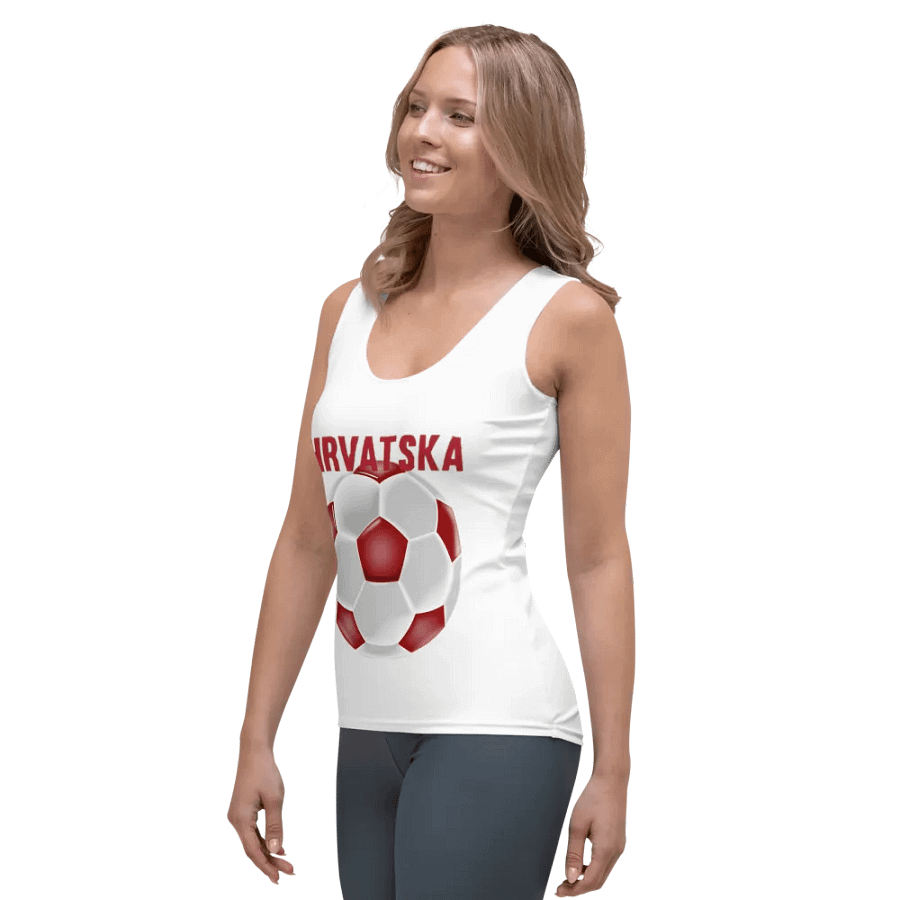 HRVATSKA Women's Soccer Ball Tank Top product image (3)