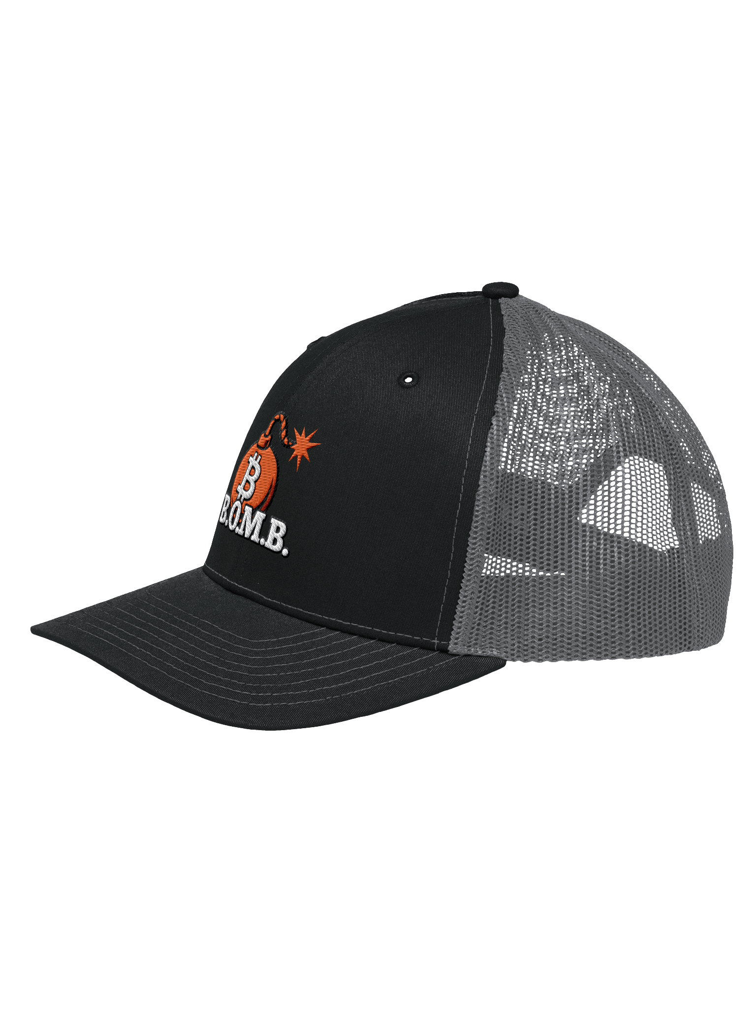 B.O.M.B. Bitcoin On My Brain! Logo Trucker product image (2)