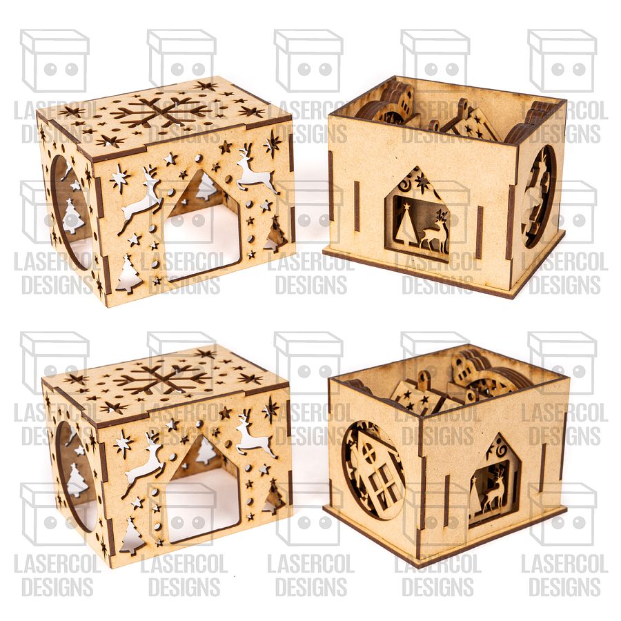 Christmas Ornaments Boxes - Laser Cut Files product image (7)