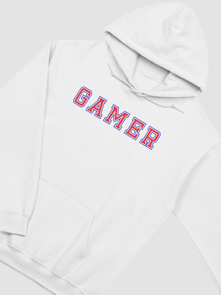 Patriotic USA Hooded Sweatshirt (Blue/Red) product image (2)