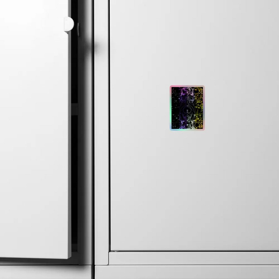 Nonbinary Pride Flag Sticker (Flourish Variation) product image (6)
