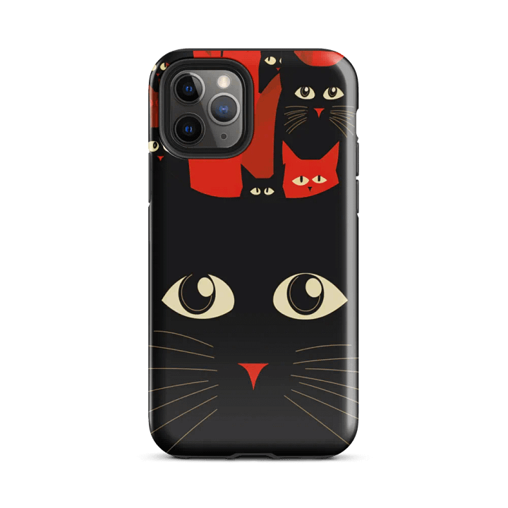 Expressive Eyes Black Cat iPhone® Tough Case product image (25)