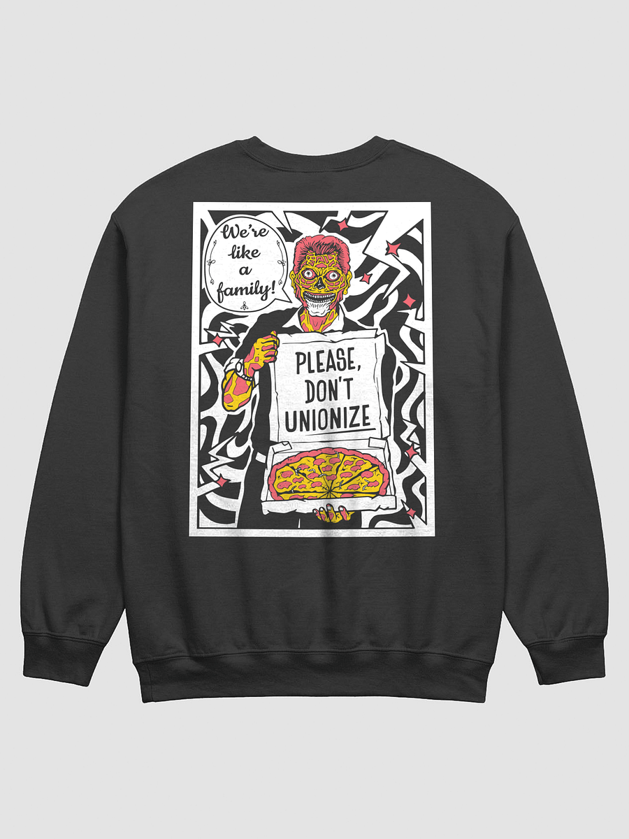 Corporate Pizza Crewneck (Black) product image (4)