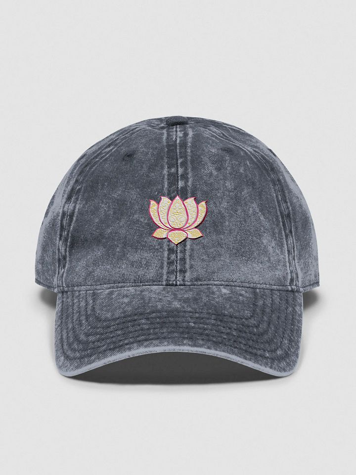 Golden Lotus Vintage Dad Hat product image (1)