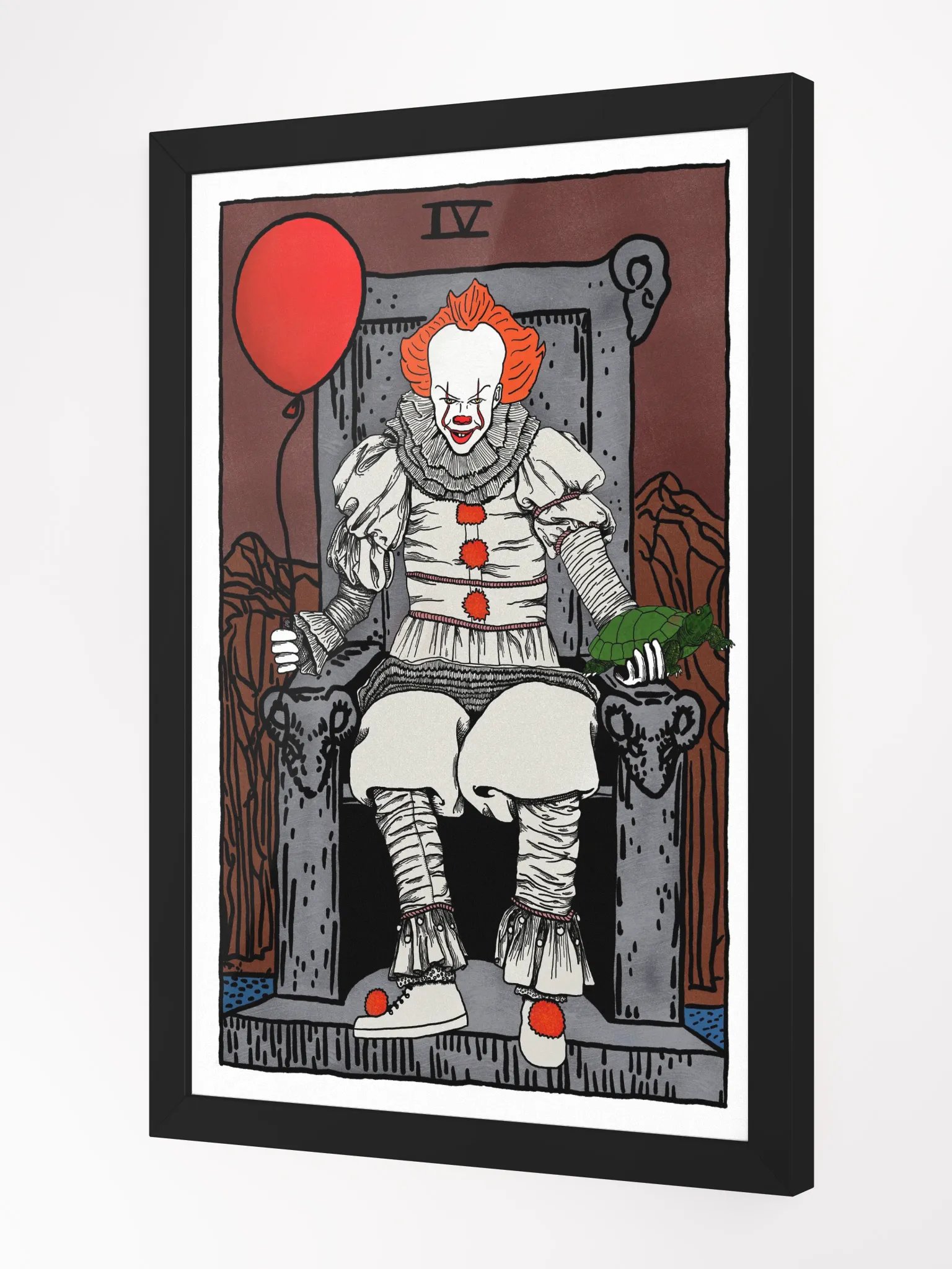 New Pennywise Emperor Tarot Card Framed Print product image (2)