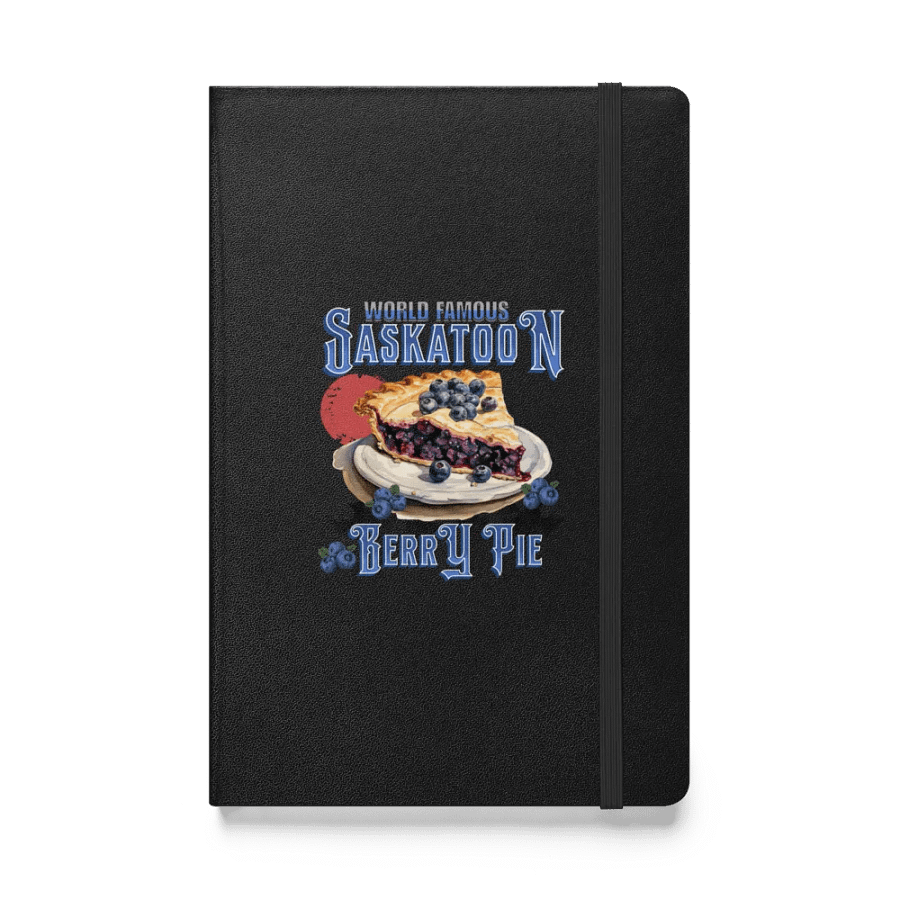 Saskatoon Berry Pie Hardcover Notebook product image (1)