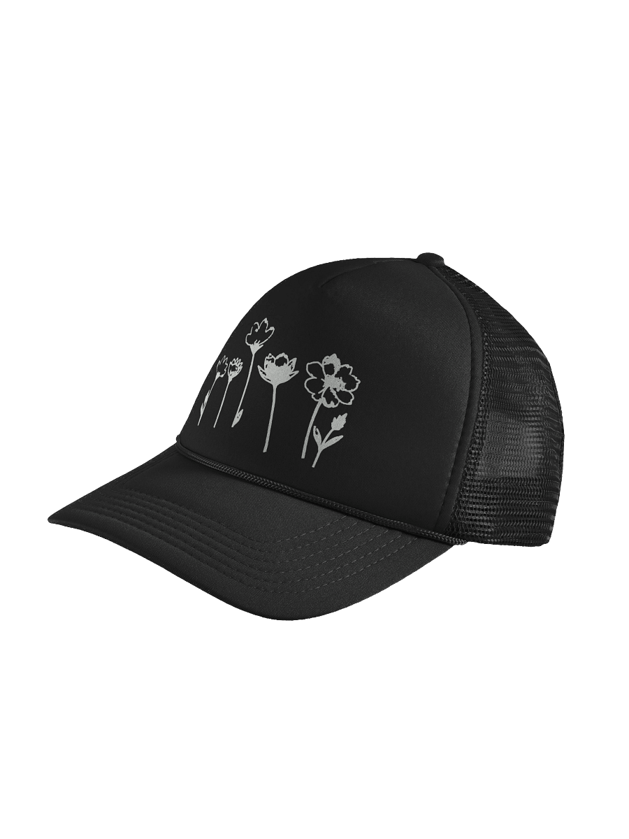 Wildflowers Minimalist Lineart Foam Trucker Hat product image (4)