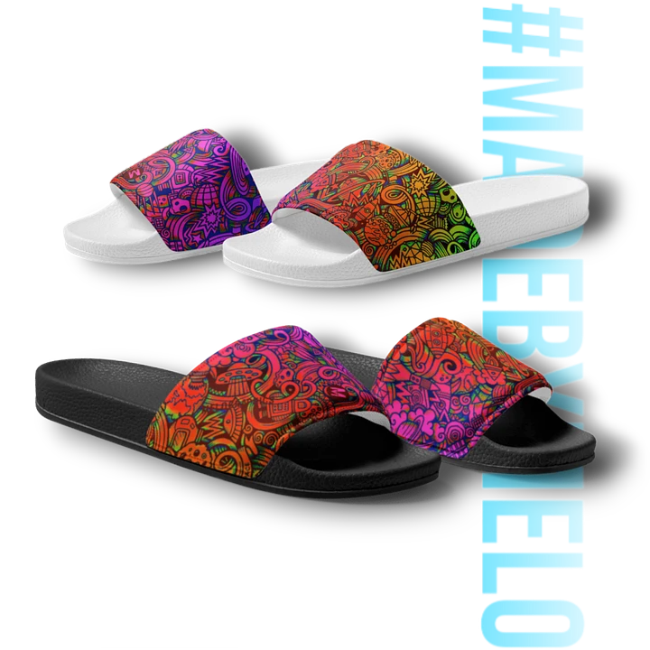 Rainbow Space Scribble - Men's Slides | #MADEBYMELO product image (1)