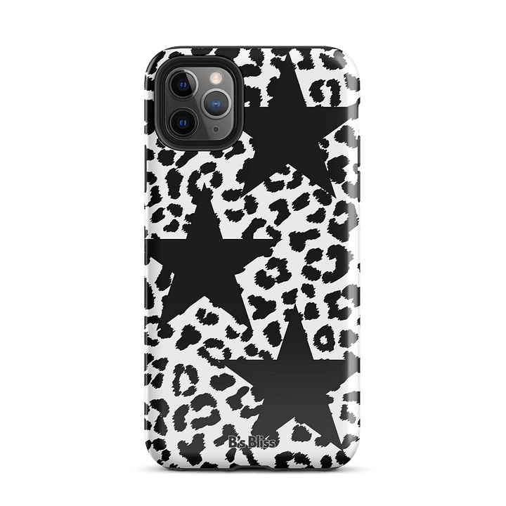 Black & White Leopard Phone Case product image (2)