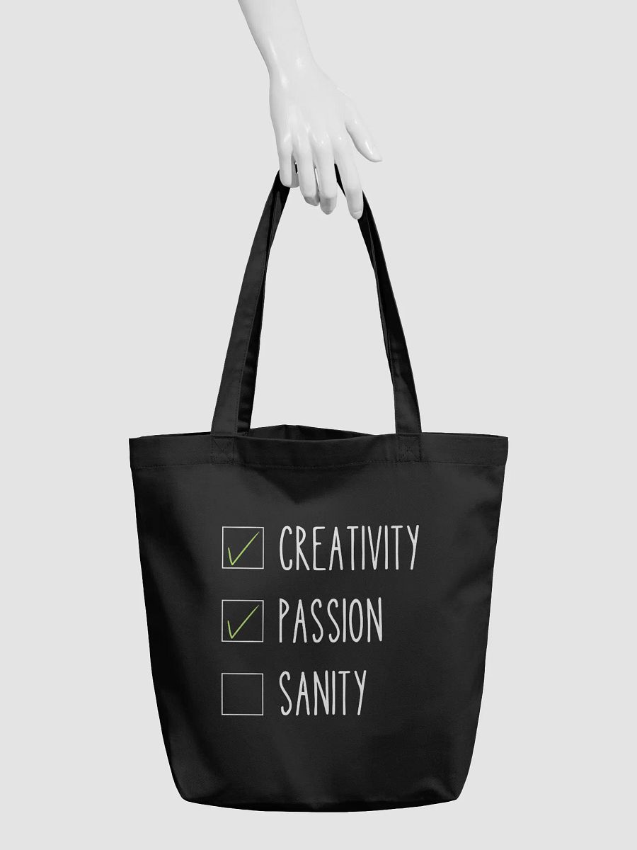Creativity. Passion. Sanity? Tote Bag product image (3)