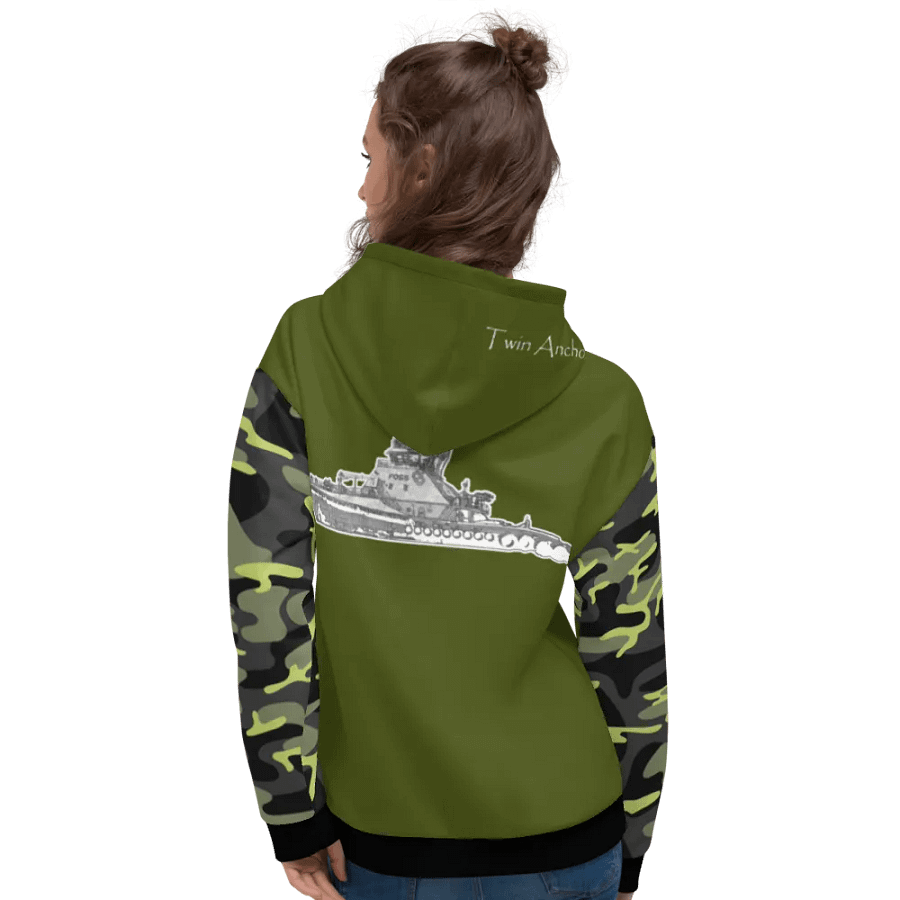 Camouflage & Green Foss tug Sketch Hoodie product image (8)