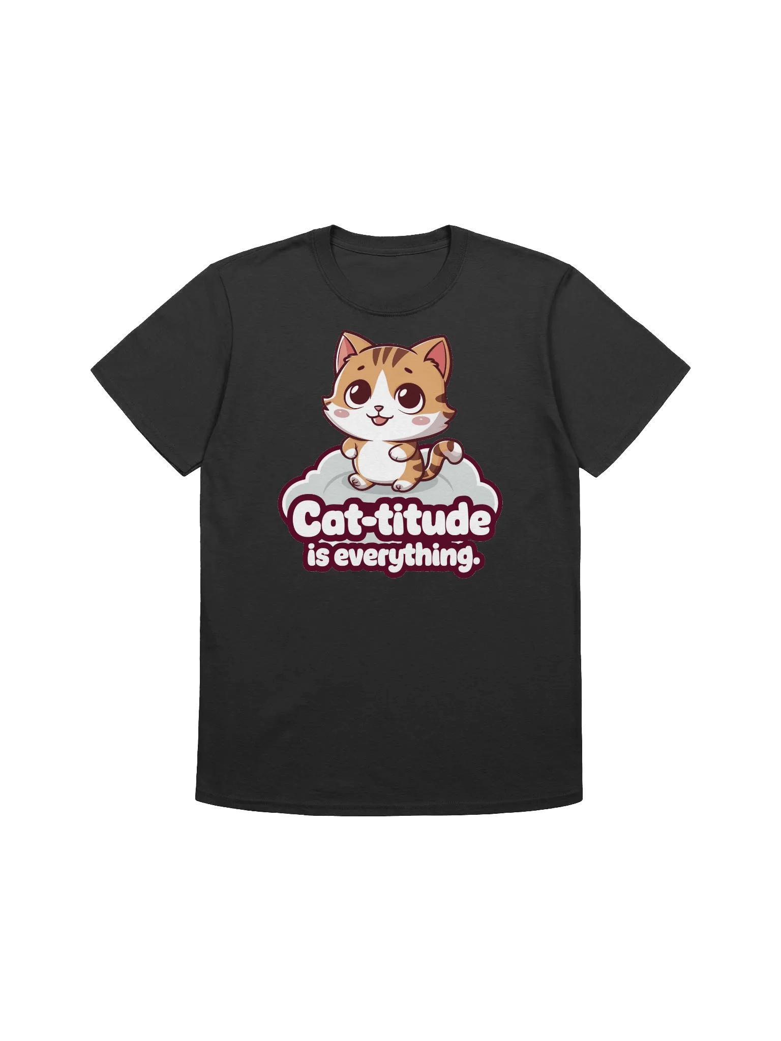 Cat Lover - Cloud Nine Feline - Cat-titude is Everything T-Shirt product image (1)