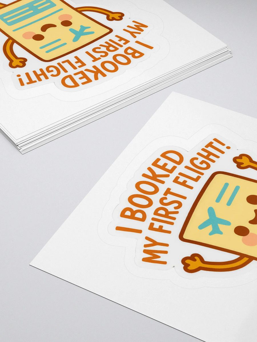 “I Booked My First Flight” Sticker product image (13)
