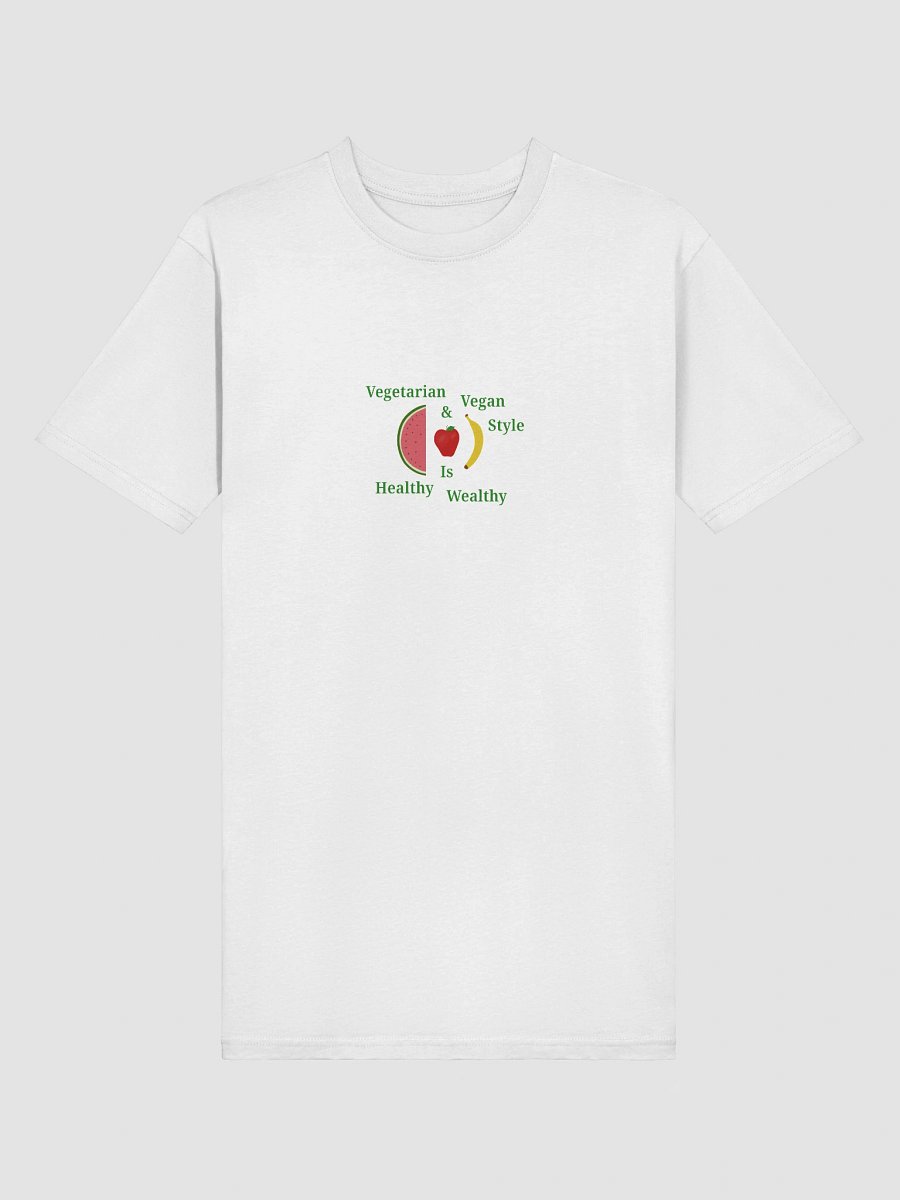 Vegetarian & Vegan Style Is Healthy Wealthy Tee product image (3)