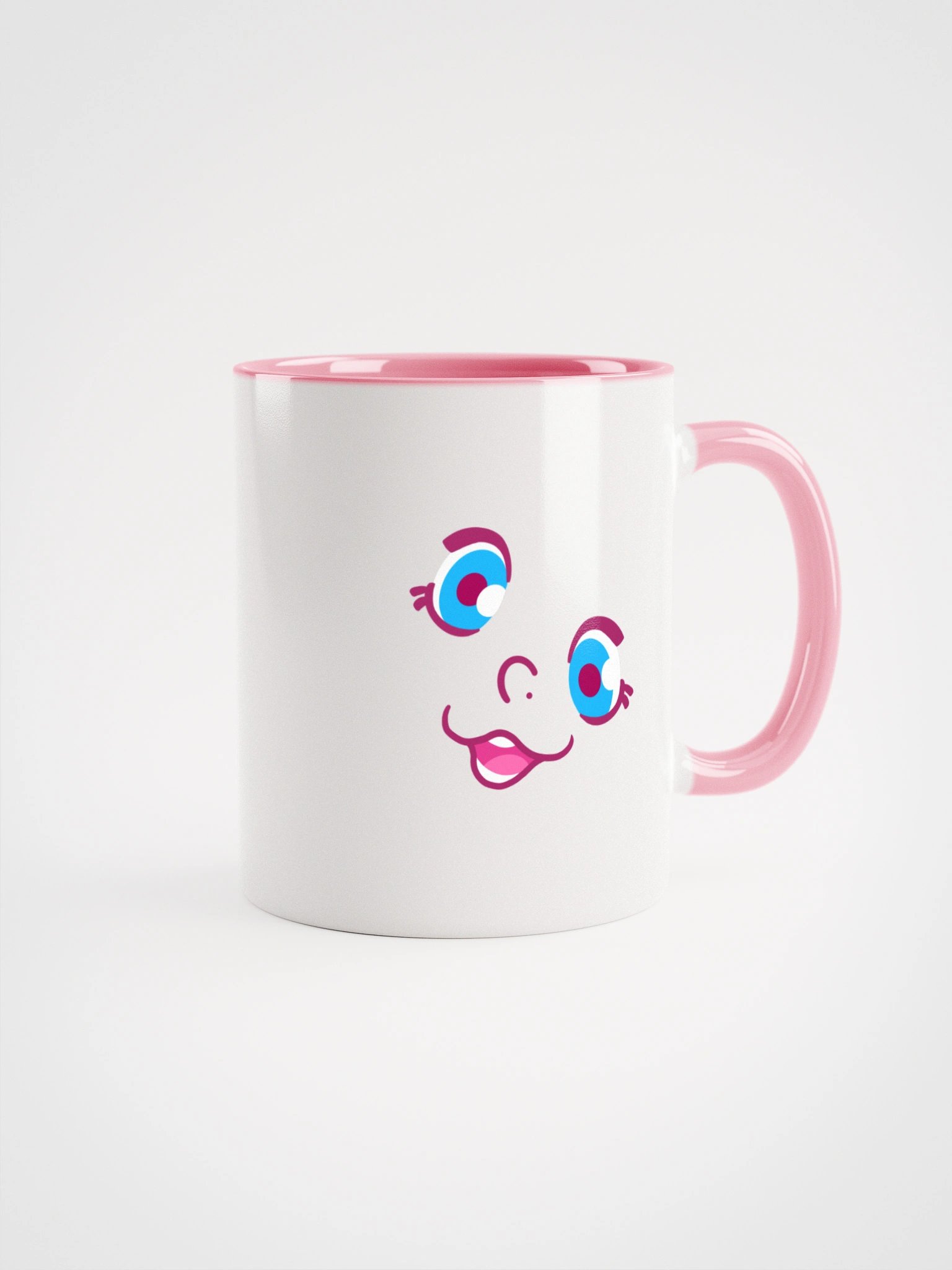 Drinkable Pink Ceramic Mug - Right Handed product image (6)