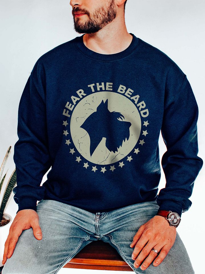 Fear the Beard Schnauzer(Off-White) Sweatshirt | Funny Sweatshirt for Schnauzer Paw-rents product image (11)