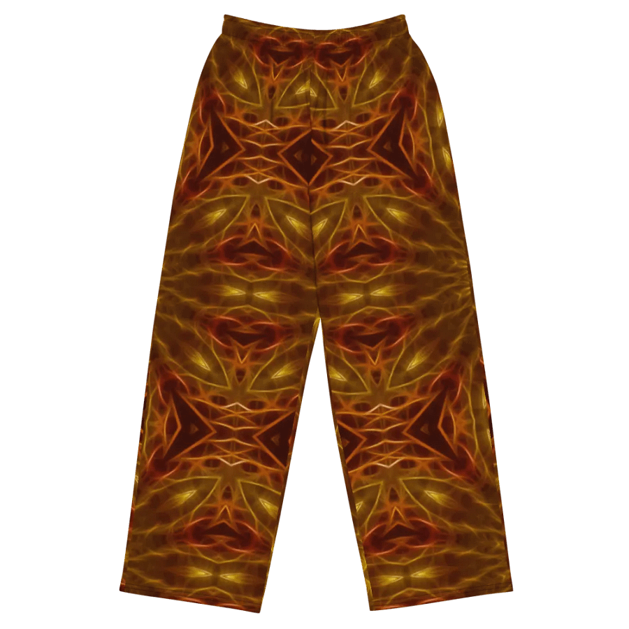 Gold Red Star Kaleidoscope Wideleg Pants product image (2)
