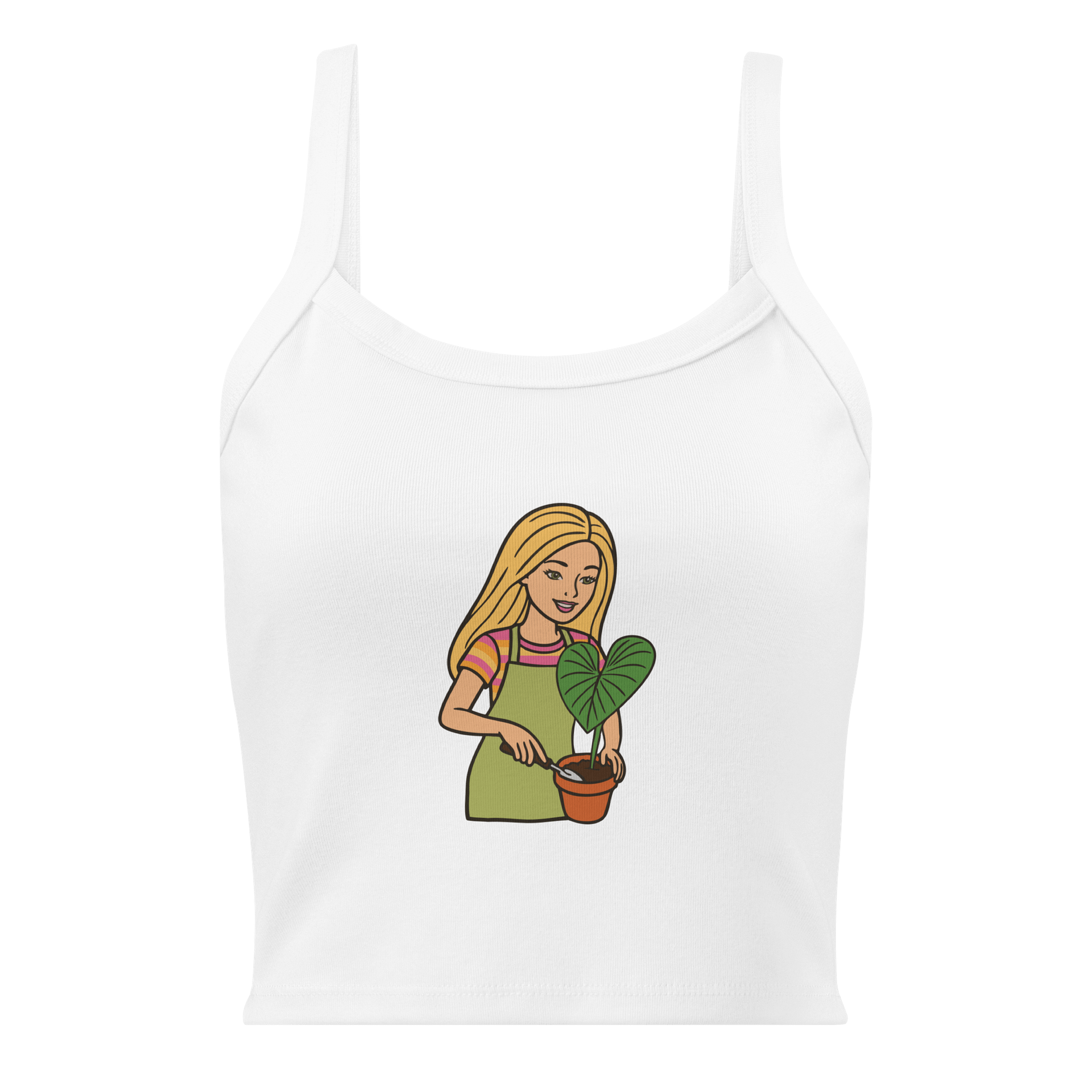 HOT GIRLS 💖 PLANTS - Mid-Length Tank product image (1)