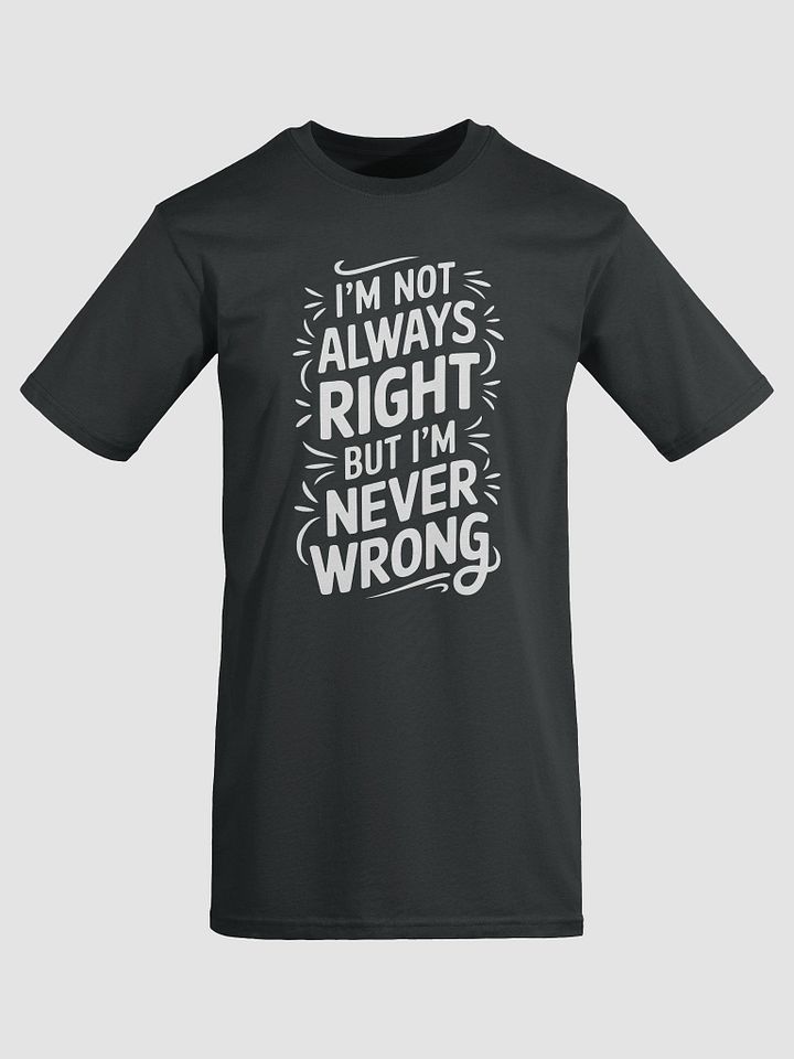 Never Wrong Typography Men's Tee product image (1)