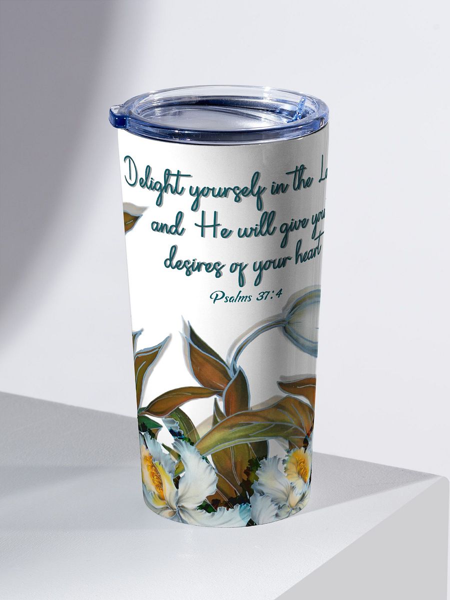 Psalm 37:4 Delight Yourself in the Lord | Faith Encouraging Tumbler product image (2)