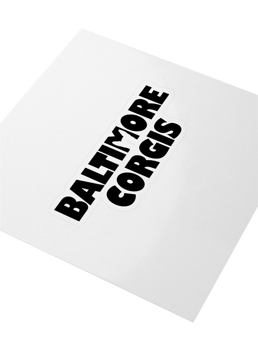 Baltimore Corgis (Black) Sticker product image (6)
