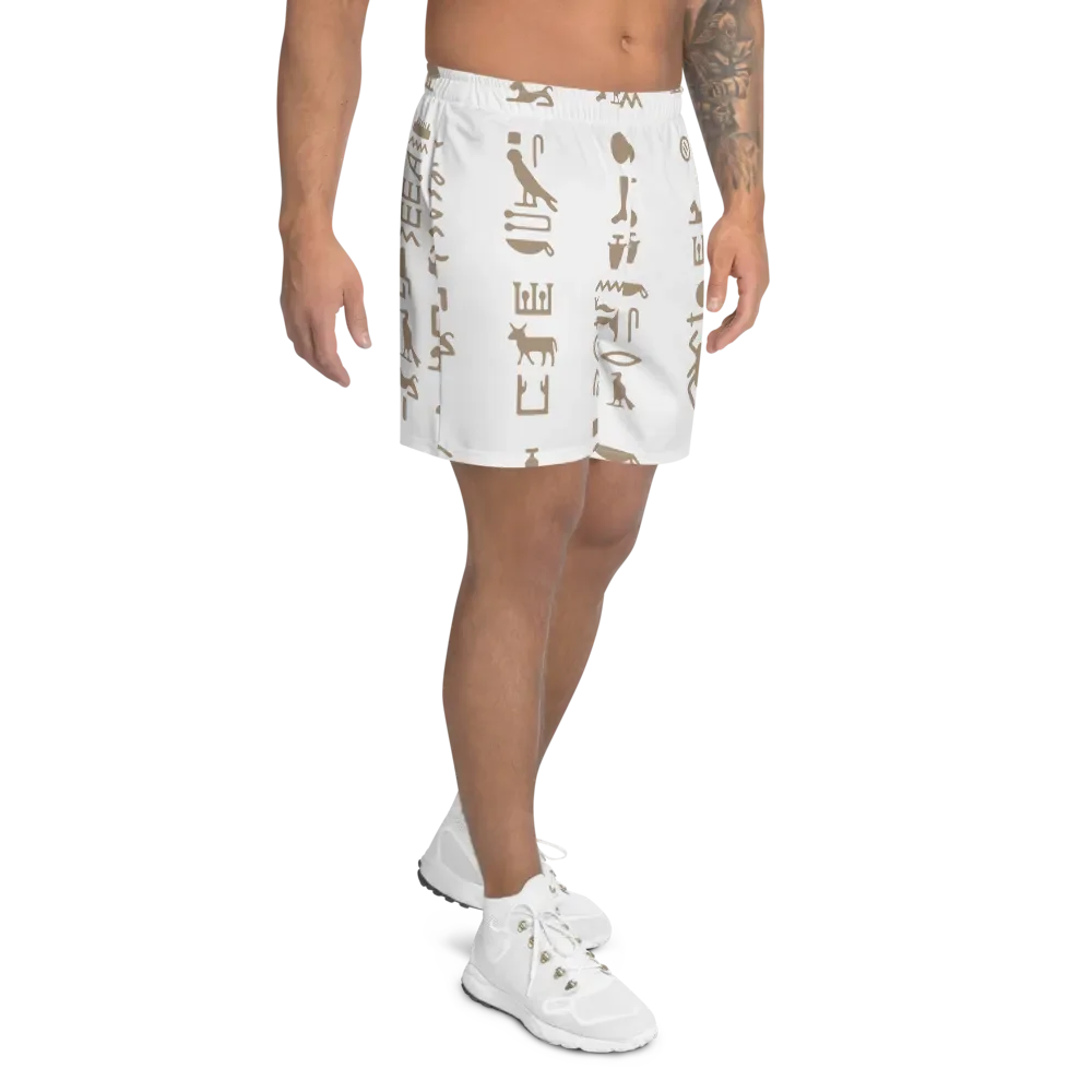 Isis Hieroglyphs All-Over Print Athletic Long Shorts product image (2)