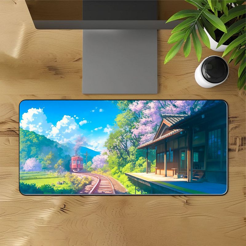 Tranquil Railway Desk Mat - 12