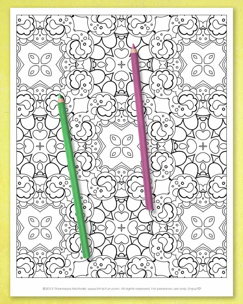 Abstract Patterns Coloring Pages product image (8)
