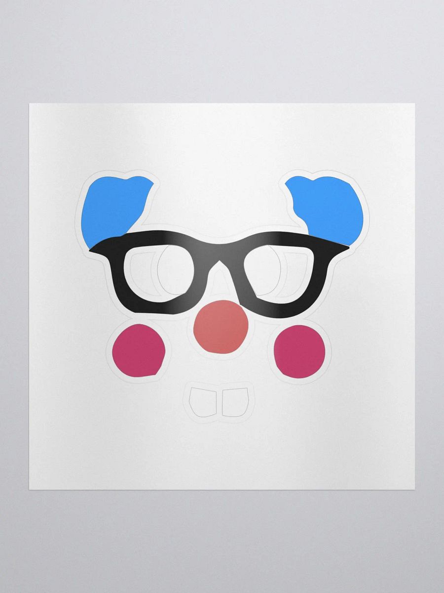 Nerd Clown Sticker product image (1)