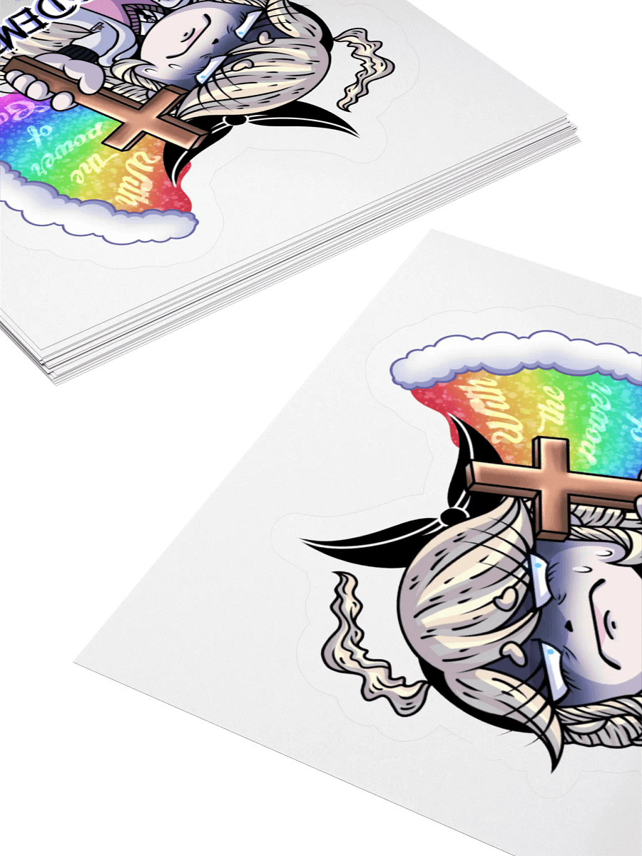 “BEGONE DEMON” Weeby Sticker product image (4)