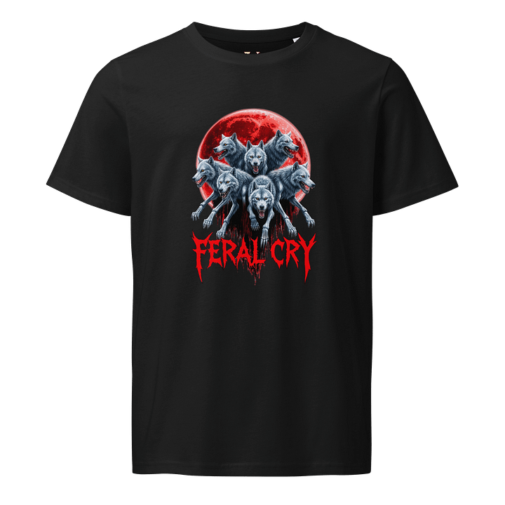 Feral Cry Red Moon Wolves Unisex Tee product image (5)