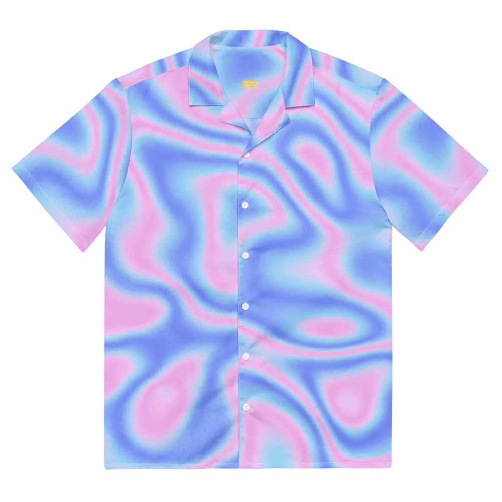 Psychedelic Hologram Unisex Hawaiian Shirt product image (2)